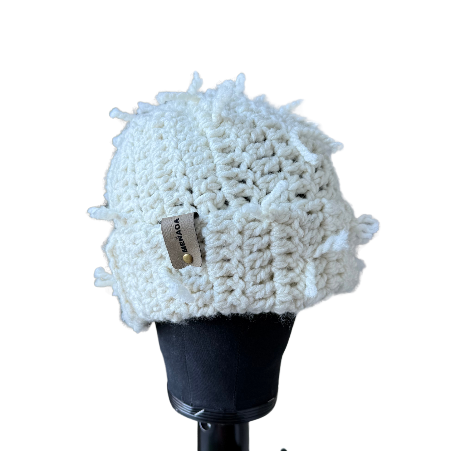 White Chunky Beanie