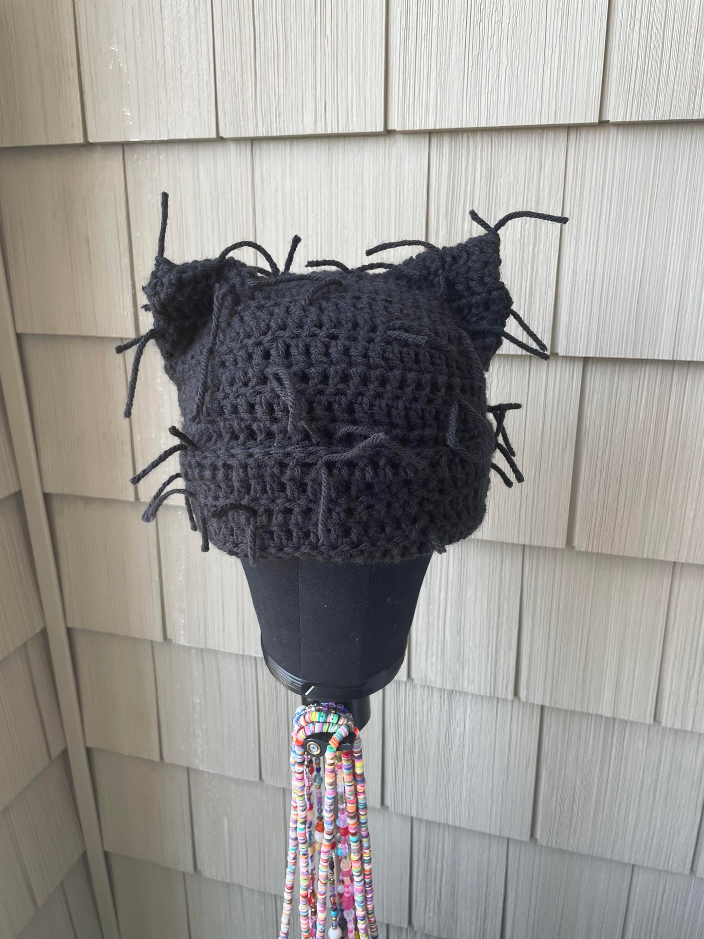 Black Scrappy Cat Hat