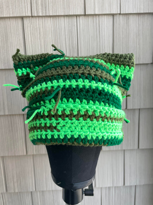 Green Scale Cat Hat