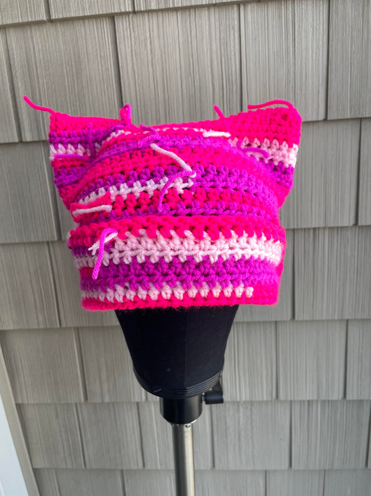 Pink Scale Cat Hat