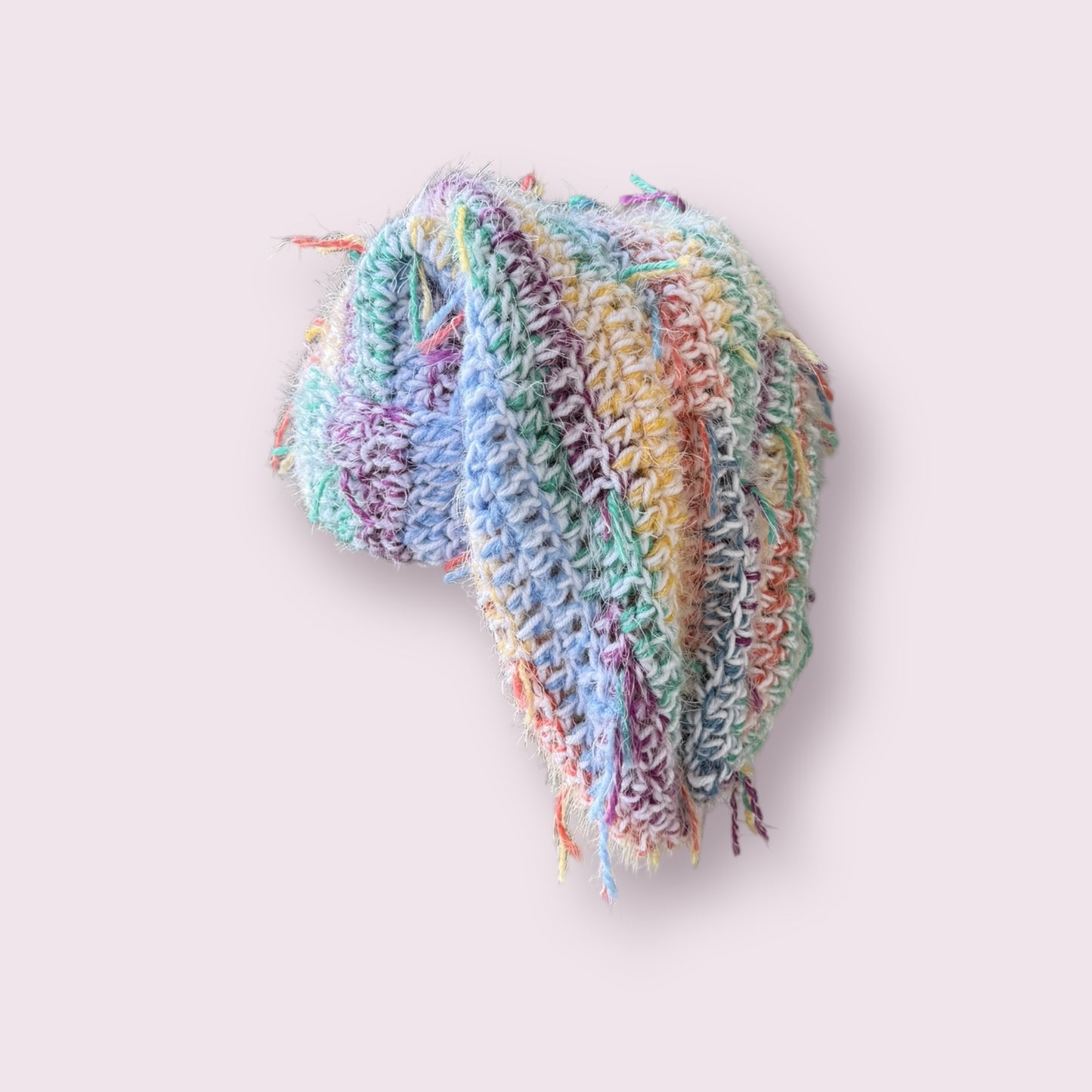 Fluffy me multi slouchy hat