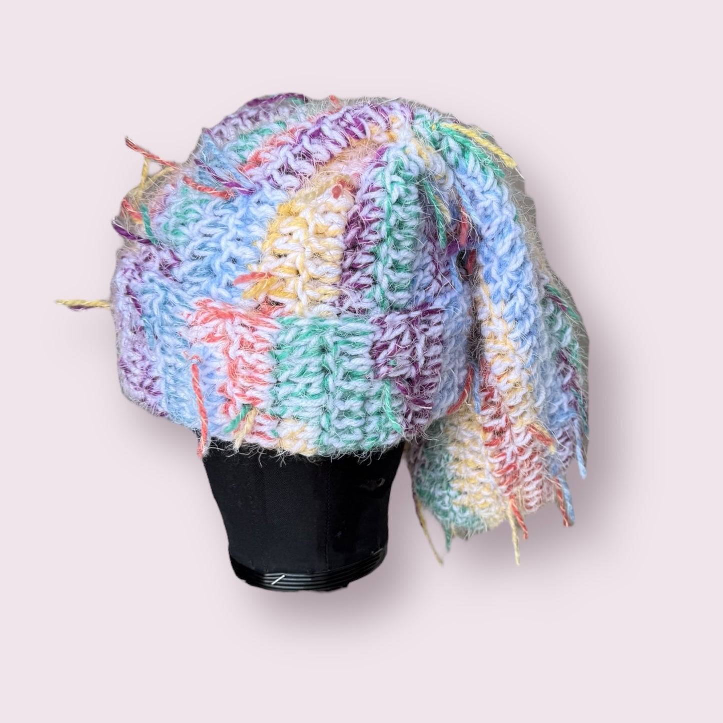 Fluffy me multi slouchy hat