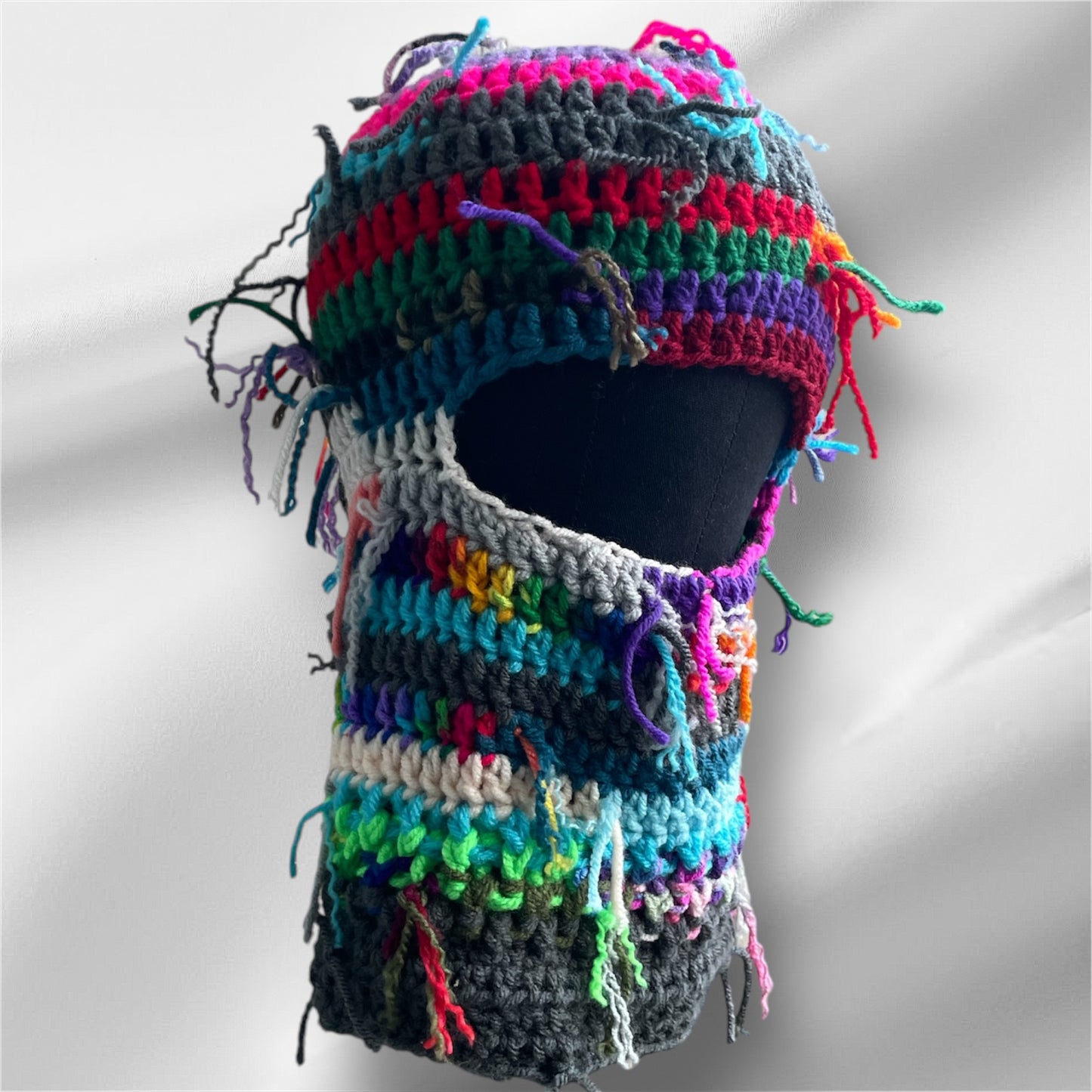 Scrap Yarn Ski Mask