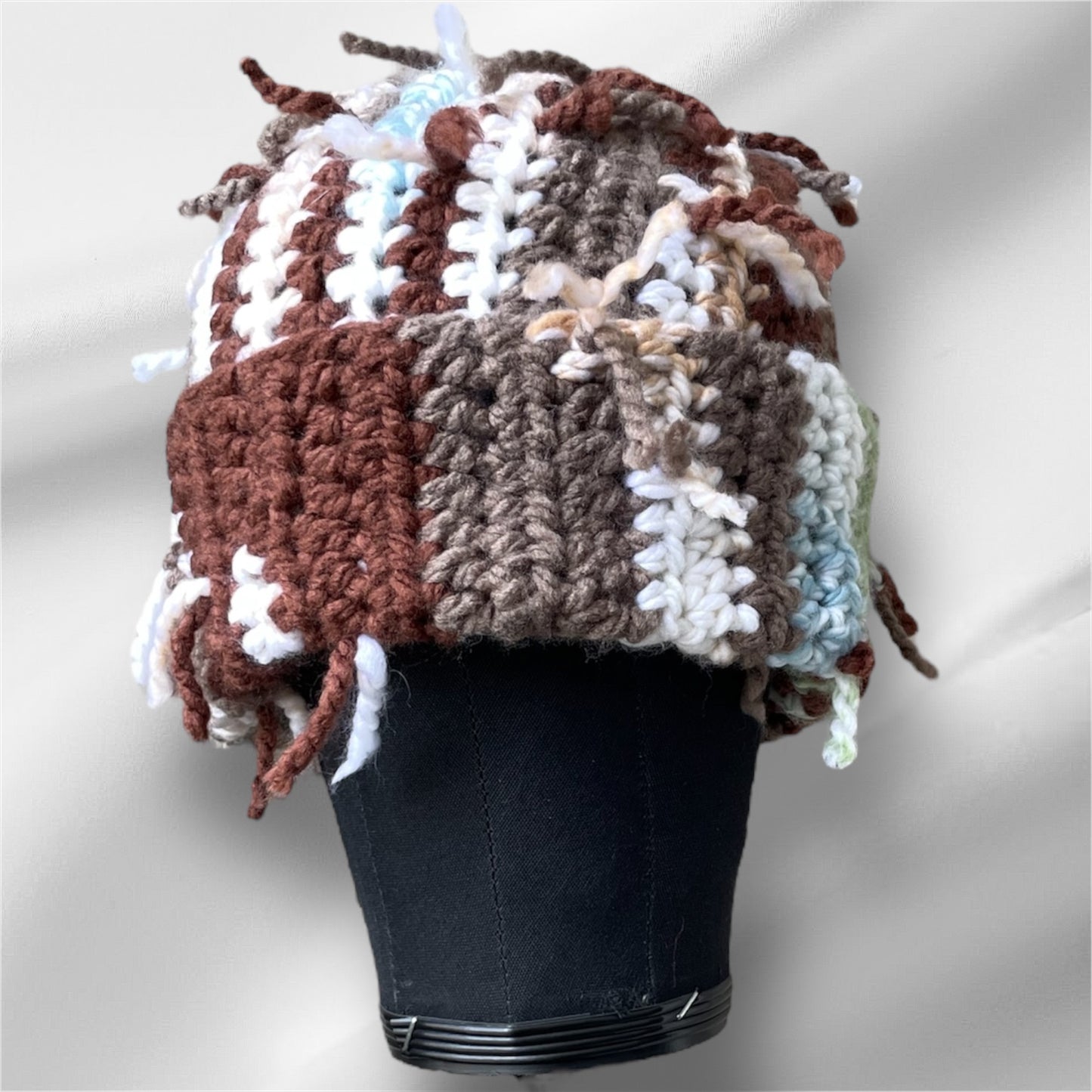 Brown Multi Scrap Beanie