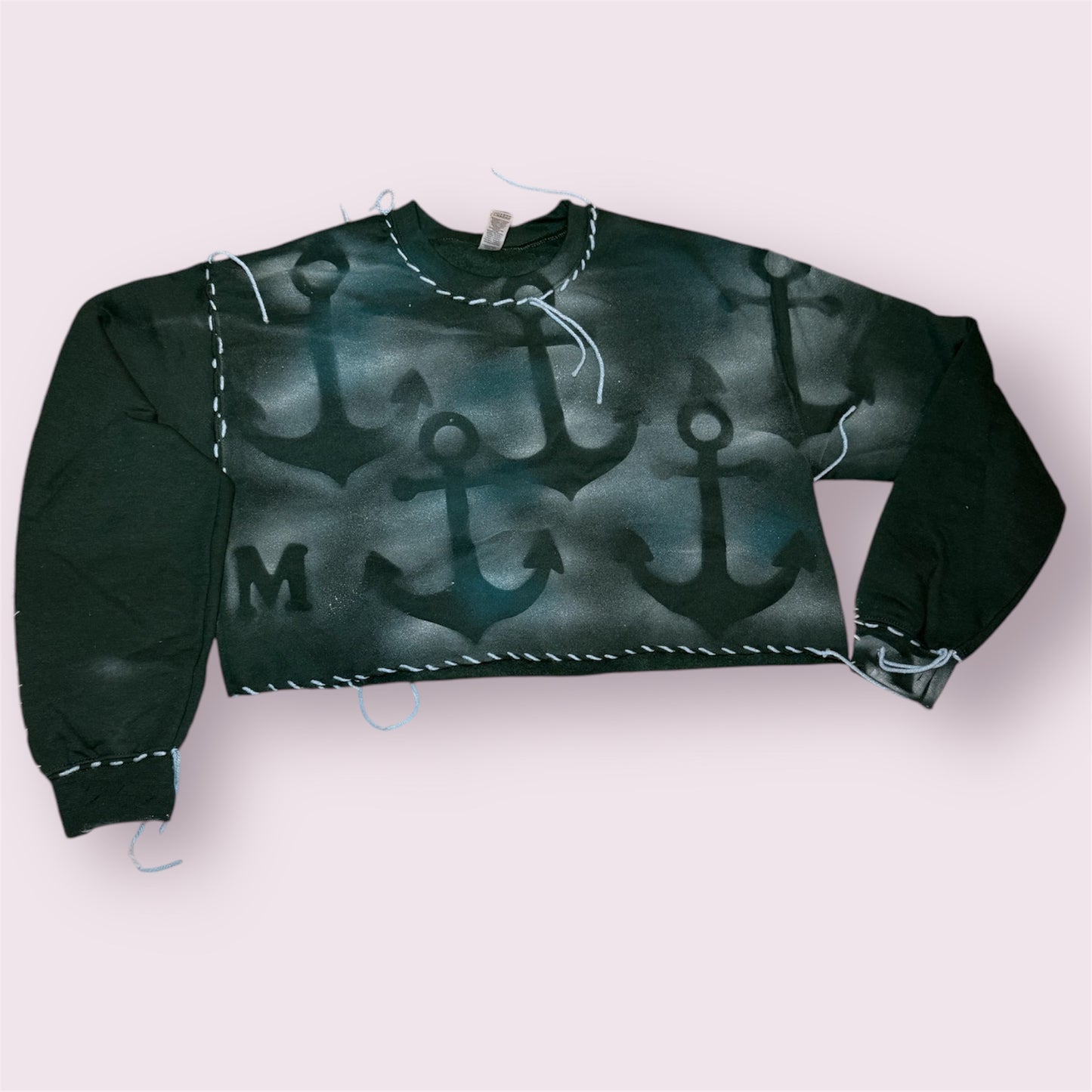 Crew Neck Crop Sweatshirt