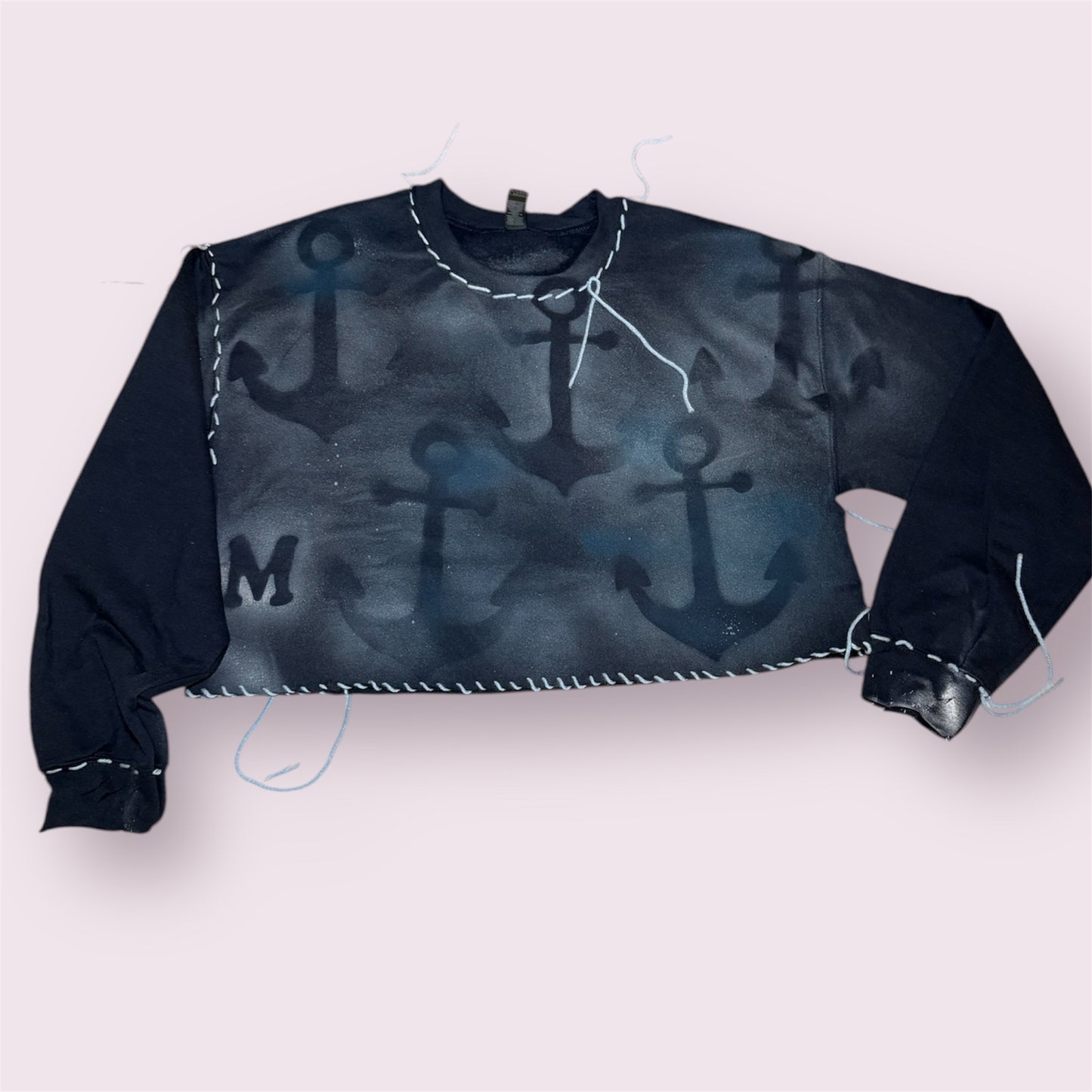 Crew Neck Crop Sweatshirt